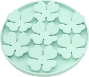 Produktbild von Katze Haustier Silikon Langsamfuttermatte mit Saugnapf Katze Haustier Hund Futterspender Leckmatte für Zuhause Geschäft Licht hellgrüne