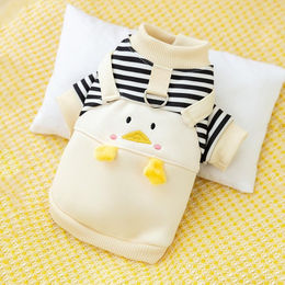 Produktbild von Katze Herbst/Winter Cartoon süße Riemen zweibeinigen Hoodie Hund Teddybären haarlose Katze Haustier Katze Kleidung XXL (recommended weight 15-10 kg)