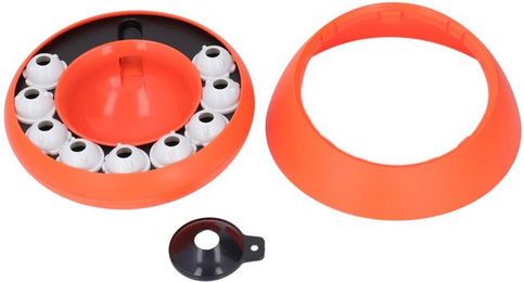 Produktbild von Katze Langsam Fressnapf Gehirnstimulation Interaktiv Selbstunterhaltung Katze Langsamfütterer für Gesundheit orange