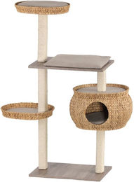 Produktbild von Katzen-Kletterbaum Cosy mit Sanremodekor und Kissen Sand