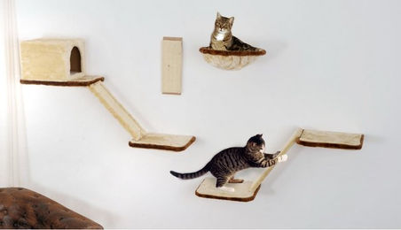 Produktbild von Katzen-Kletterwand 8-teilig Beige