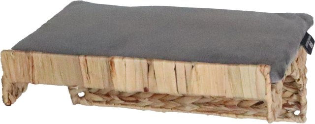 Produktbild von Katzen-Kletterwand WH mit Samtkissen grau