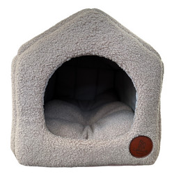 Produktbild von Katzen- und Hundehaus Boucle, beige - M