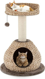 Produktbild von Katzenbaum mit Höhle und Sisal umwickelten Säulen