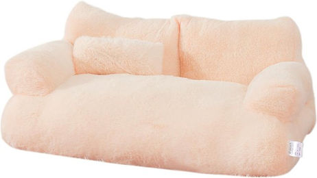 Produktbild von Katzenbett, ultraweiches Plüschmaterial, Hunde- und Katzenbetten für Katzen im Innenbereich, Katzensofa, entlastet Muskeln und Gelenke L