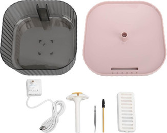 Produktbild von Katzenbrunnen Smart Pet Elektrischer Fließwasserbrunnen Automatischer Wasserkreislauf Trinkbrunnen Rosa rosa