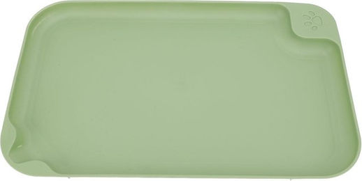 Produktbild von Katzenfuttermatte Erhöhte Ränder Haustierfütterungsmatte Überlauf verhindern Hundenapfunterlage Anti-Rutsch-Basis Haustier grün