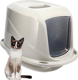 Produktbild von Katzenklo mit Deckel und Aktivkohlefilter XXL für große Katzen