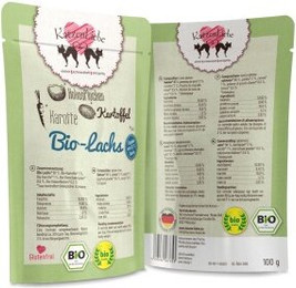 Produktbild von KatzenLiebe Adult Bio Lachs - 15 x 100 g