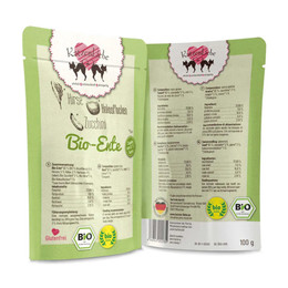 Produktbild von KatzenLiebe Bio Ente mit Zucchini Nassfutter für Katzen - 15 x 100 g