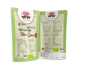 Produktbild von KatzenLiebe Bio Gans mit Kartoffel Nassfutter für Katzen - 15 x 100 g