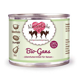Produktbild von KatzenLiebe Bio Gans mit Kartoffel Nassfutter für Katzen - 12 x 200 g
