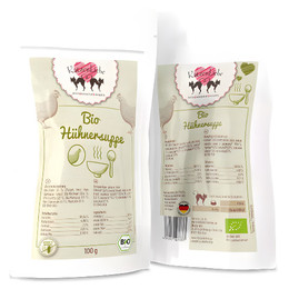 Produktbild von Katzenliebe Bio-Hühnersuppe 100 g - 12 Stück