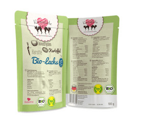 Produktbild von KatzenLiebe Bio Lachs mit Kartoffel Nassfutter für Katzen - 100 g