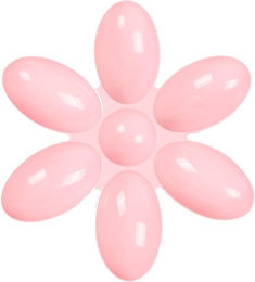 Produktbild von Katzennapf Kunststoff 6 Blütenblätter Langlebig Leicht zu Reinigen Welpenfutterspender für Kleine Katzen Kätzchen