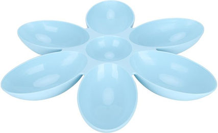 Produktbild von Katzennapf lebensmittelecht Blütenblätterform blau