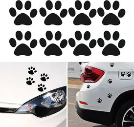Produktbild von Katzenpfoten-Fußabdruck reflektierender Autoaufkleber