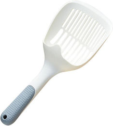 Produktbild von Katzenstreuschaufel aus Kunststoff mit langem Griff