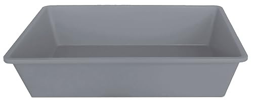 Produktbild von Katzentoilette 40x30x10 cm grau ohne Rand