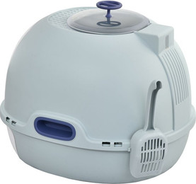 Produktbild von Katzentoilette mit Dachfenster und Katzenklappe