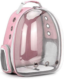 Produktbild von Katzentransporttasche Raumkapsel Rucksack Ausgehen Tragbare Haustiertasche Katze Transparenter Rucksack Hundetasche Haustierbedarf rosa