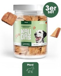 Produktbild von KAUDAS PferdPur Natursnack - 3 x 80 g