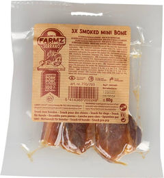 Produktbild von Kausnack für Hunde Mini-Knochen vom Schwein Duvoplus Farmz Serrano