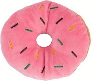 Produktbild von Kauspielzeug für Welpen aus Plüsch in Donutform - 1 Stk.