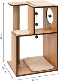 Produktbild von KEINerlei Kratzbaum XL Katzenbaum Holz Kletterbaum Höhle Stabil Katzenmöbel