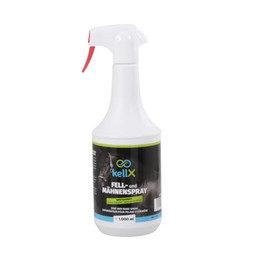 Produktbild von kellX Fell- und Mähnenspray mit Apfel-Sanddorn-Duft - 1000 ml