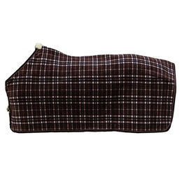 Kentucky Abschwitzdecke Fleece Heavy Check Printing braun – Bild 1 von 6