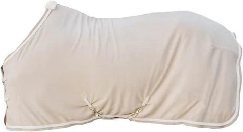 Produktbild von Kentucky Abschwitzdecke Fleece mit geflochtener Kordel beige