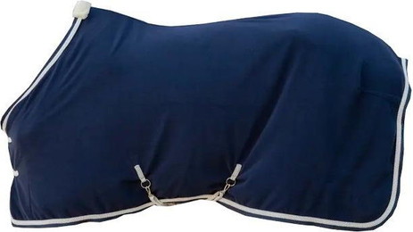 Produktbild von Kentucky Abschwitzdecke Fleece mit geflochtener Kordel Marine