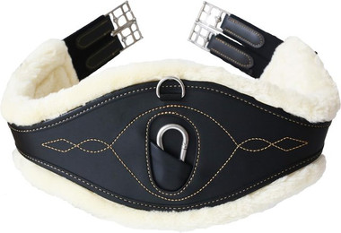Produktbild von Kentucky Anatomischer Sattelgurt aus Kunstleder mit Schaffell
