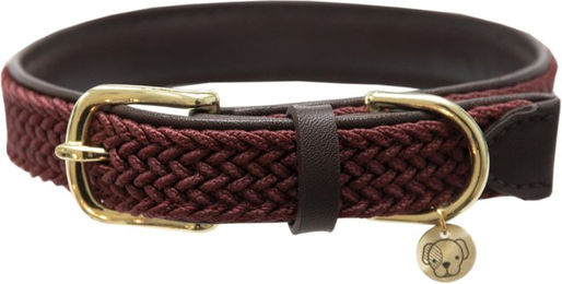 Kentucky Dogwear Hundehalsband Geflochtenes Nylon Bordeaux XL 71cm – Bild 1 von 9