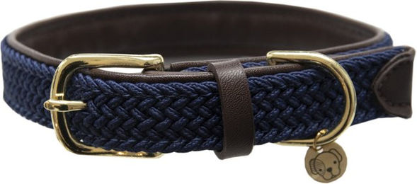 Kentucky Dogwear Hundehalsband Geflochtenes Nylon Marineblau Größe XL 71cm – Bild 1 von 9