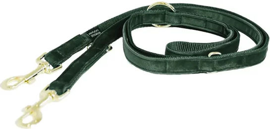 Produktbild von Kentucky Dogwear Hundeleine Velvet 200 cm dunkelgrün - 200 cm