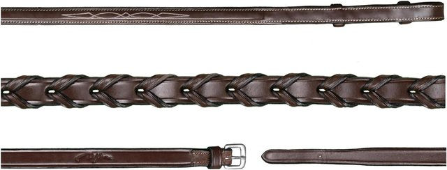 Kentucky Dy'on Geflochtene Zügel 5/8 Usc Braun – Bild 1 von 3