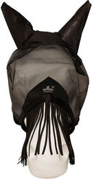 Kentucky Fliegenmaske Classic mit Ohren und Nasenfransen schwarz cob – Bild 1 von 4