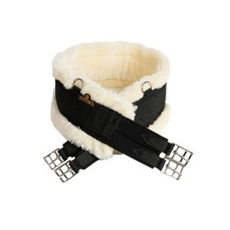 Kentucky Horsewear Sattelgurt mit synthetischem Lammfell - 145 cm – Bild 1 von 4