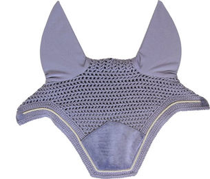 Kentucky Horsewear Wellington Fliegenmütze Samt Lila – Bild 1 von 4