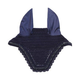 Kentucky Horsewear Wellington Fliegenmütze Stone & Pearl Dunkel Navy Cob – Bild 1 von 4