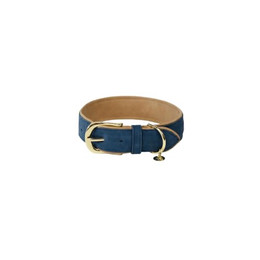 Produktbild von Kentucky Hundehalsband Veganes Leder Navy/Beige Größe S - 1 Stk.