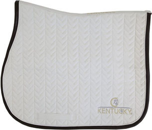 Kentucky Satteldecke Fishbone Weiß Leder – Bild 1 von 5