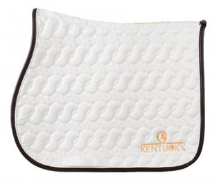 Kentucky Satteldecke Weiß mit Logo – Bild 1 von 4
