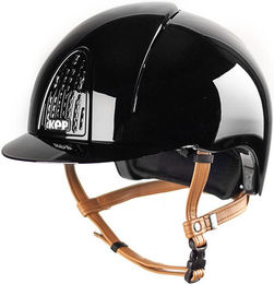 Produktbild von KEP Cromo Smart Reithelm hellbraune Riemen