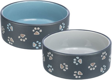 Produktbild von Keramiknäpfe Jimmy Set blau und grau - 2 x 1,5 l