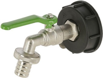 Kerbl Anschlusshahn für IBC-Container mit Kunststoffadapter S60x6 – Bild 1 von 3