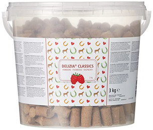 Produktbild von Kerbl Delizia Belohnungswürfel Classic Himbeere für Pferde - 3 kg