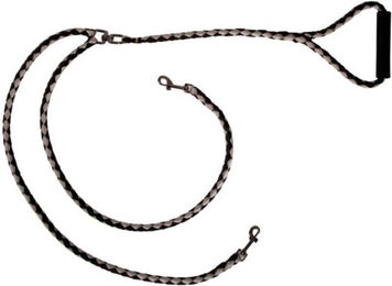 Produktbild von Kerbl Doppelleine schwarz/grau 140 cm - 48 x 140 cm